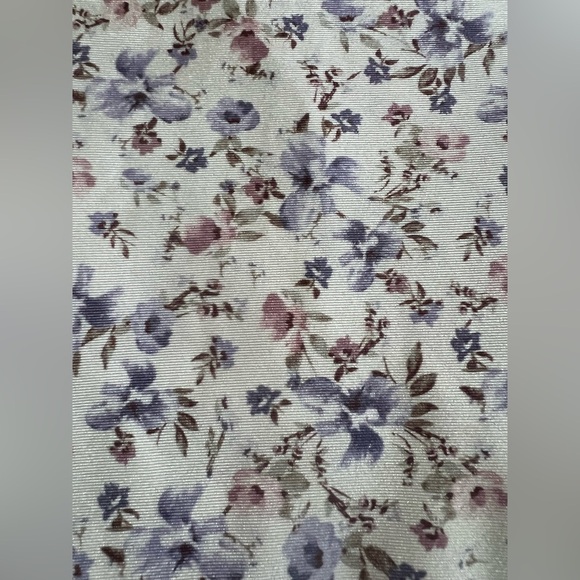 Blāshe Romantic Purple Floral Bodysuit with Bustier Top and High-Cut Style. M - Picture 7 of 16